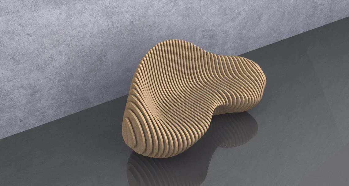 Canapea parametrica BC007, lemn [1]