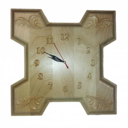 Obiecte decorative - ceas de perete sculptat gubrot