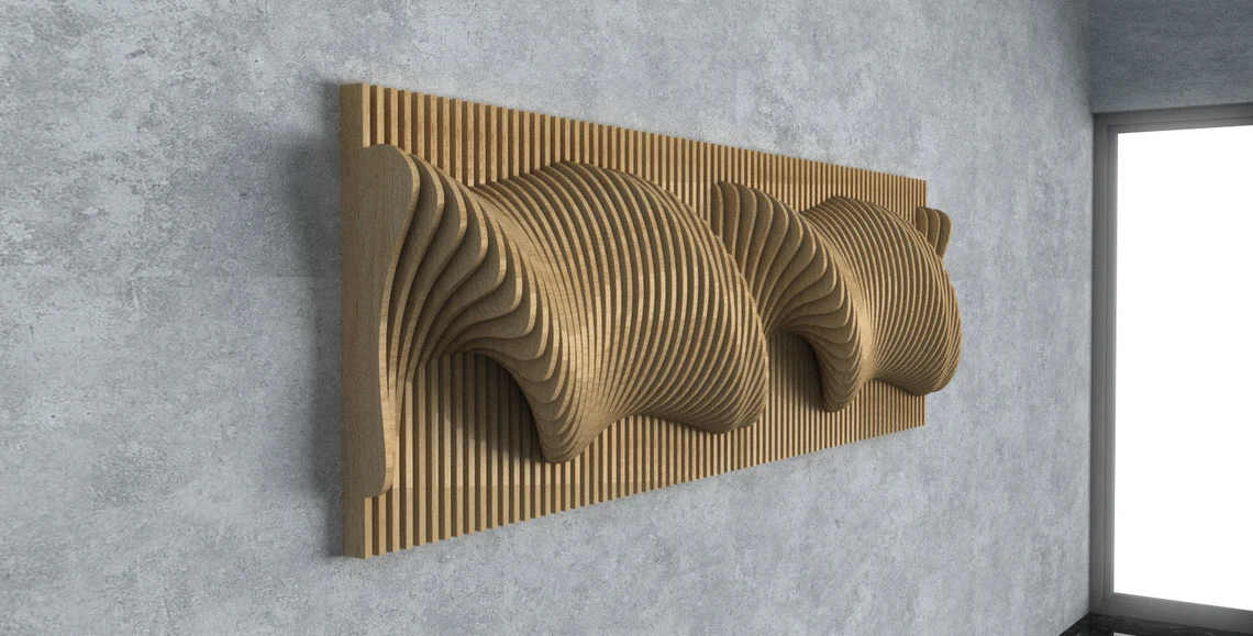 Decoratiuni de perete - Decoratiune de perete parametrica DP006, lemn