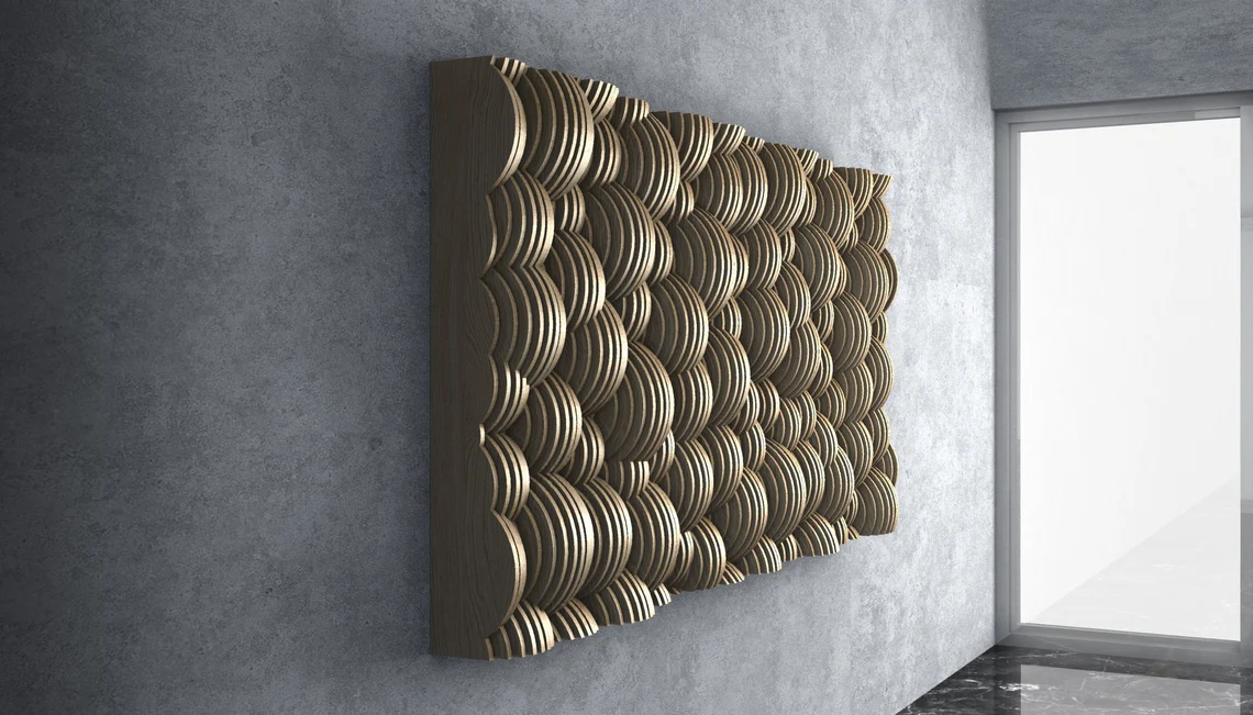 Decoratiune de perete parametrica DP009, lemn [2]