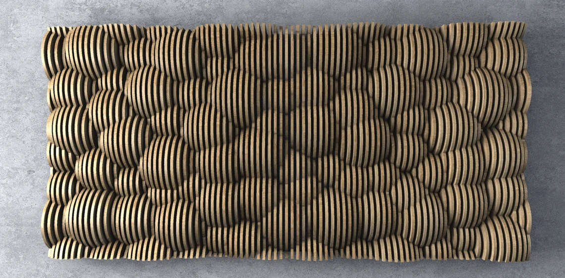 Decoratiuni de perete - Decoratiune de perete parametrica DP009, lemn