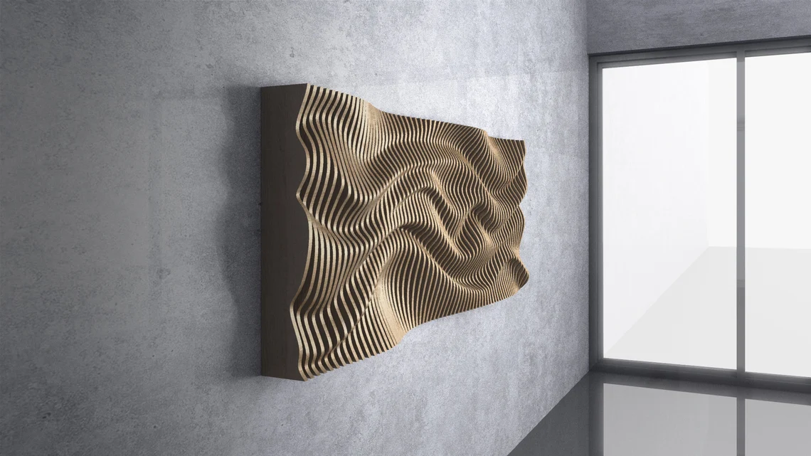 Decoratiuni de perete - Decoratiune de perete parametrica DP010, lemn