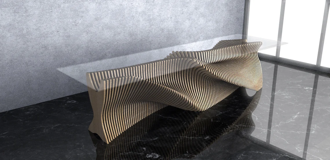 Masa parametrica MP003, lemn [3]