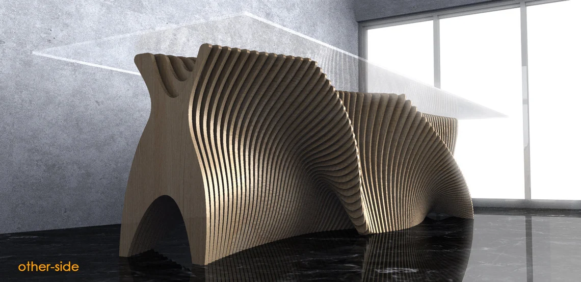 Masa parametrica MP003, lemn [2]