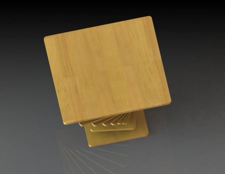 Pereti si mobilier parametric - Masa parametrica Square, lemn