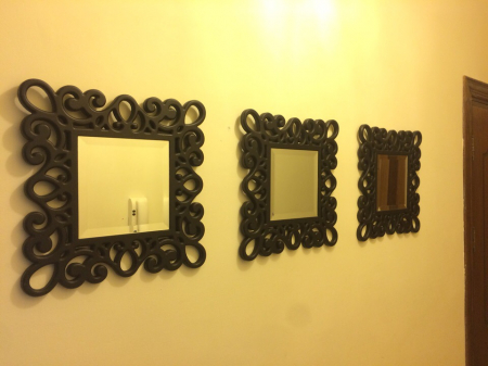 Oglinzi decorative - Oglinda decorativa OD005, Mdf, 75x75cm