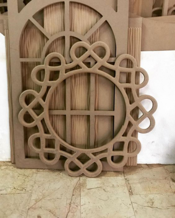 Oglinda decorativa OD023, Mdf, 100x100cm [1]