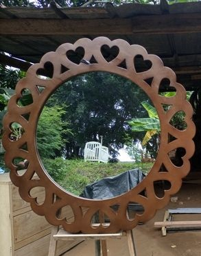 Oglinzi decorative - Oglinda decorativa OD024, Mdf, 100x100cm