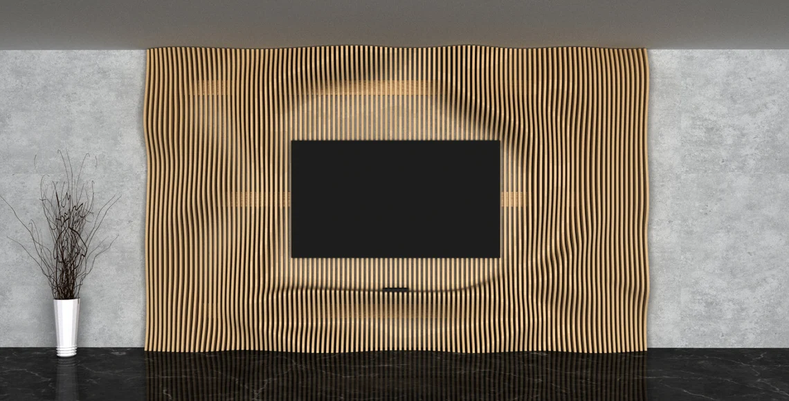 Perete parametric PT002, lemn [2]