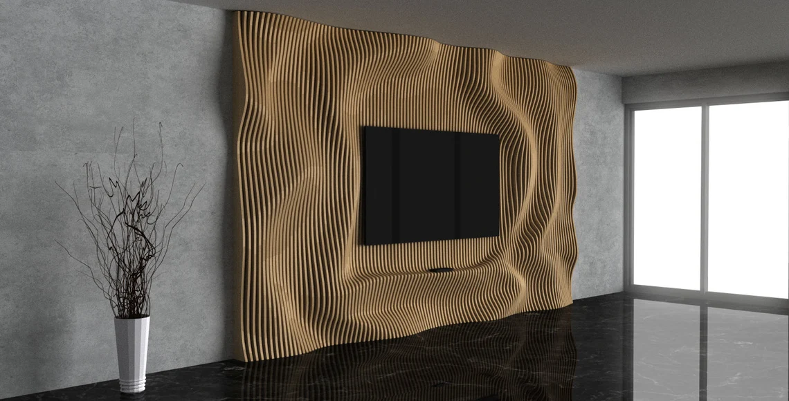 Pereti parametrici - Perete parametric PT002, lemn