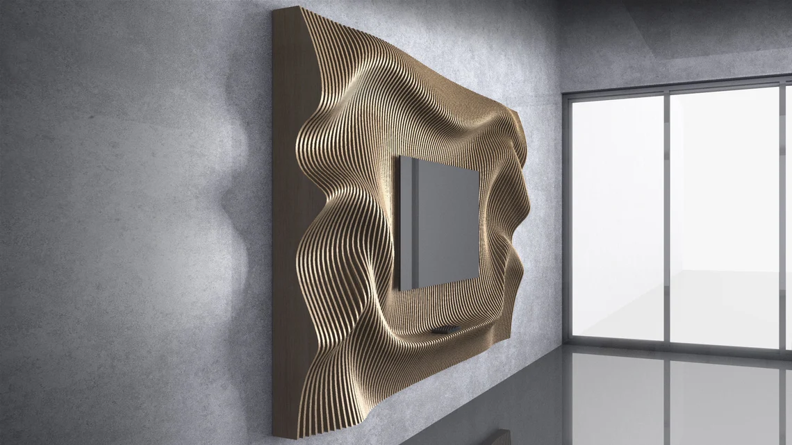 Perete parametric PT003, lemn [2]