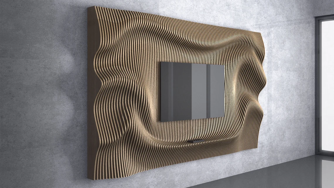 Perete parametric PT003, lemn [3]
