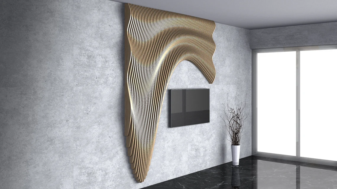 Perete parametric PT004, lemn [1]