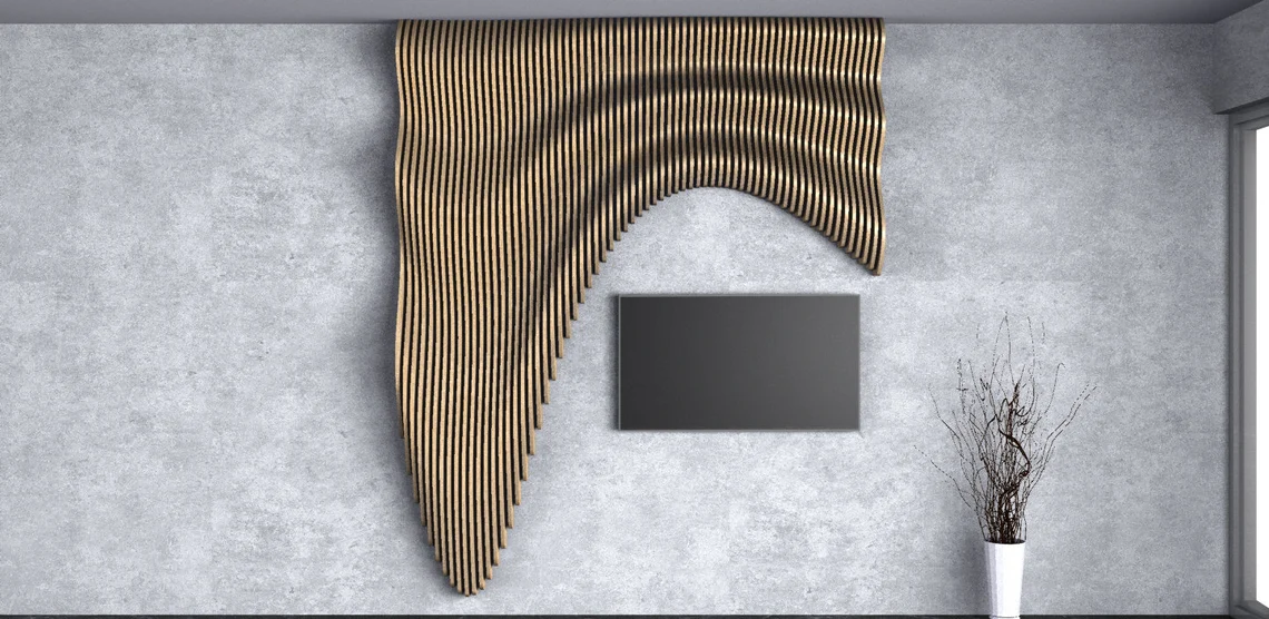 Perete parametric PT004, lemn [3]