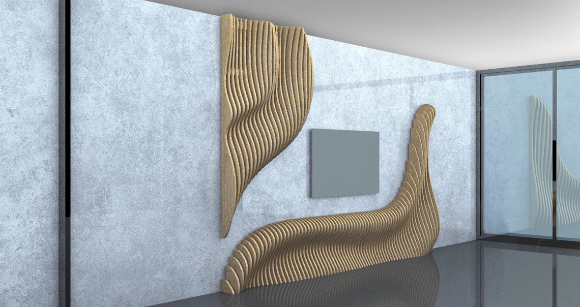 Pereti parametrici - Perete parametric PT005, lemn