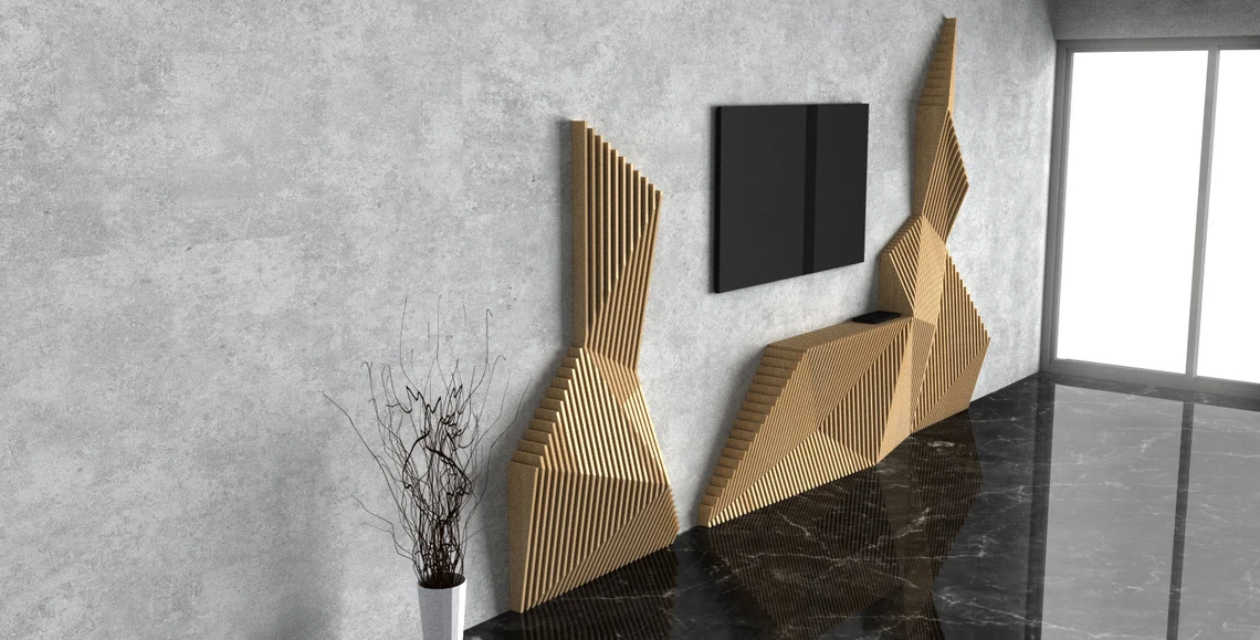 Pereti parametrici - Perete parametric PT006, lemn