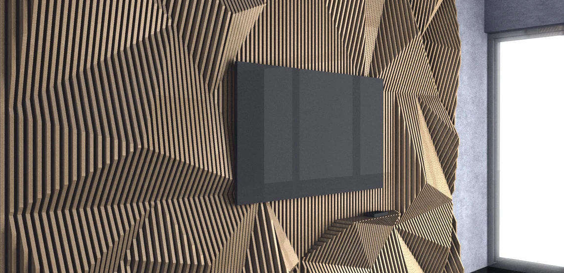 Perete parametric PT007, lemn [3]