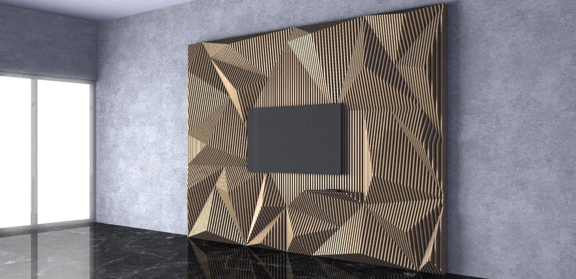 Pereti parametrici - Perete parametric PT007, lemn
