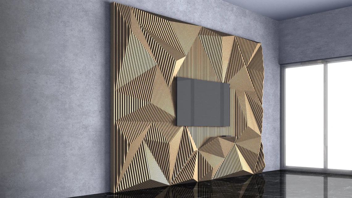 Perete parametric PT007, lemn [1]