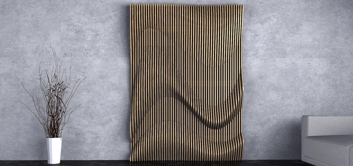 Perete parametric PT008, lemn [3]