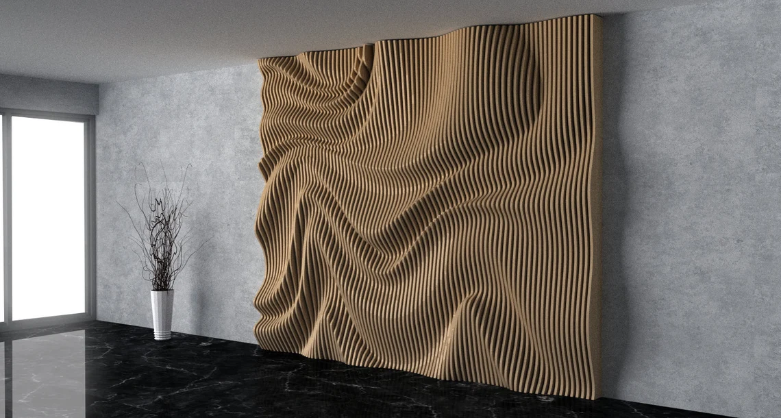 Perete parametric PT009, lemn [2]