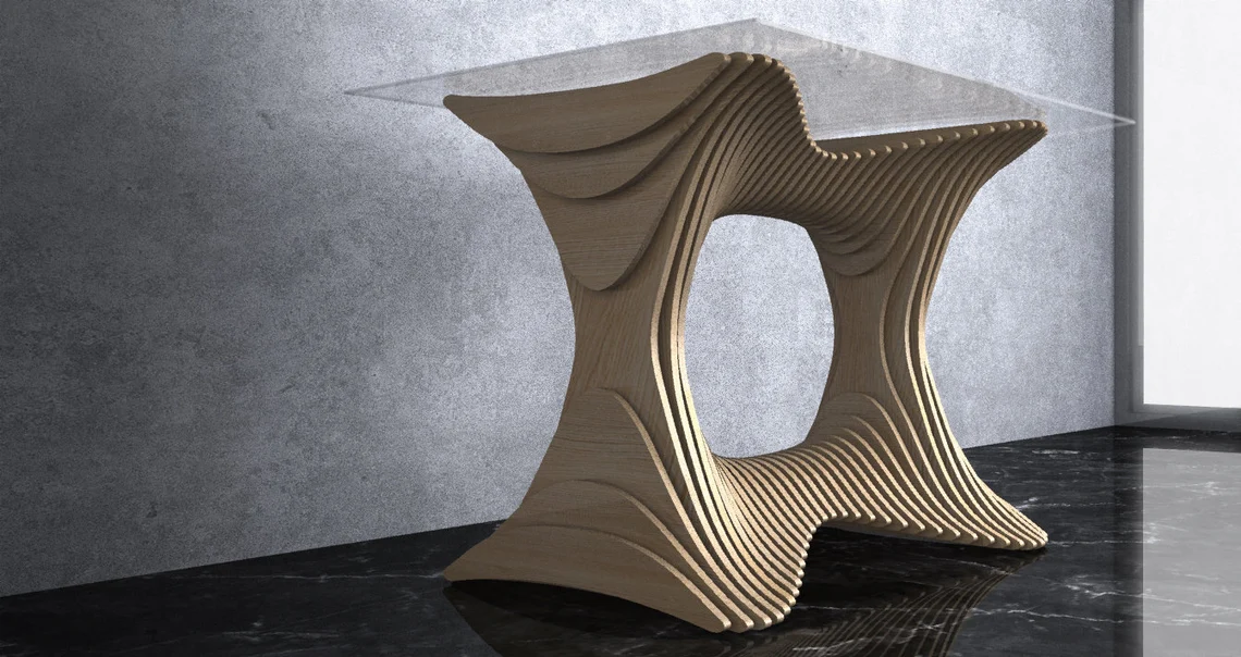 Masa parametrica MP001, lemn [3]