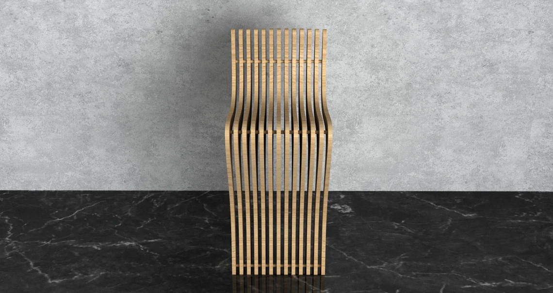 Scaun parametric SP003, lemn [3]