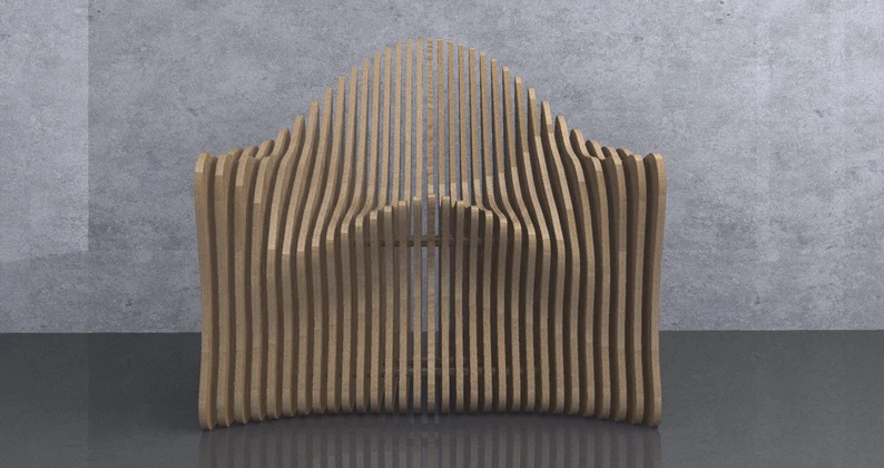Scaun parametric SP005, lemn [3]
