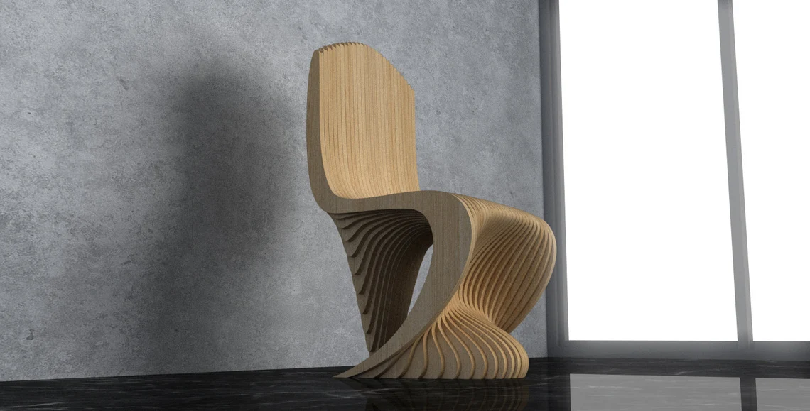 Scaun parametric SP006, lemn [1]