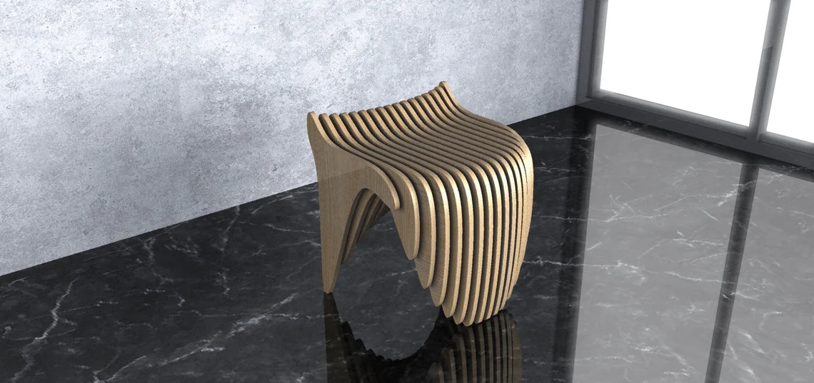 Scaun parametric SP007, lemn [2]