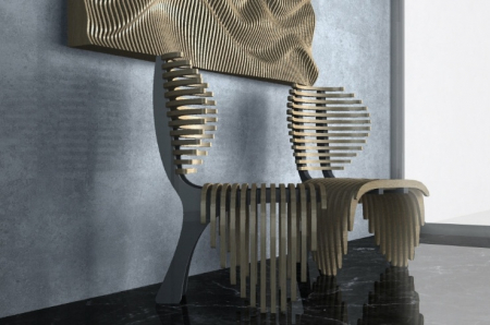 Scaun parametric Throne IV, lemn [1]