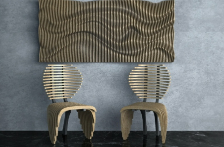 Scaun parametric Throne IV, lemn [2]