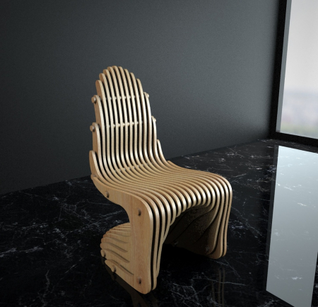 ACASA - Scaun parametric Throne VI, lemn