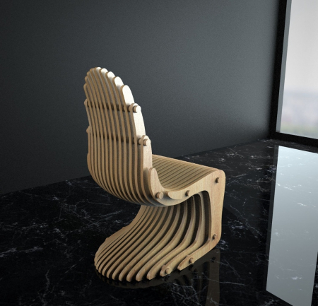 Scaun parametric Throne VI, lemn [1]