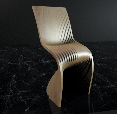 Scaun parametric Throne VIII, lemn [2]