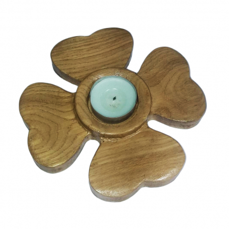 Obiecte decorative - suport lumanare din lemn gubrot
