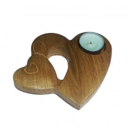 Obiecte decorative - suport lumanare din lemn gubrot
