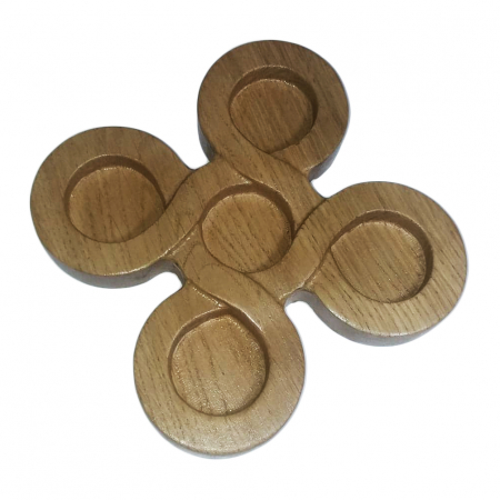 Obiecte decorative - suport lumanare din lemn gubrot