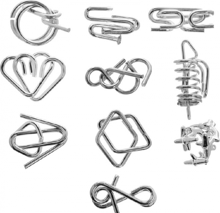10 Metal Puzzles: Blue [2]