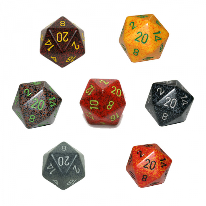Zar D20 mare: Speckled 34mm Loose Dice (1 buc) [3]