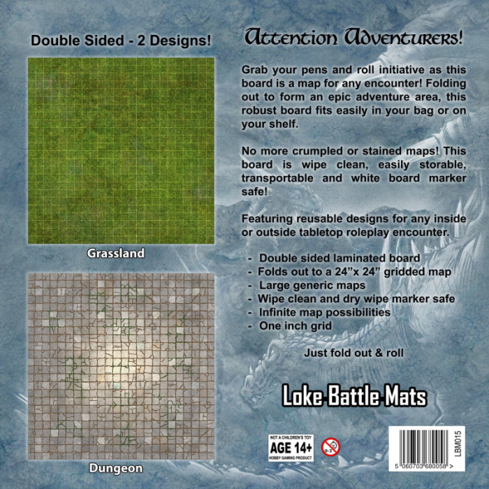 Battle Mat Board - Grassland & Dungeon [2]