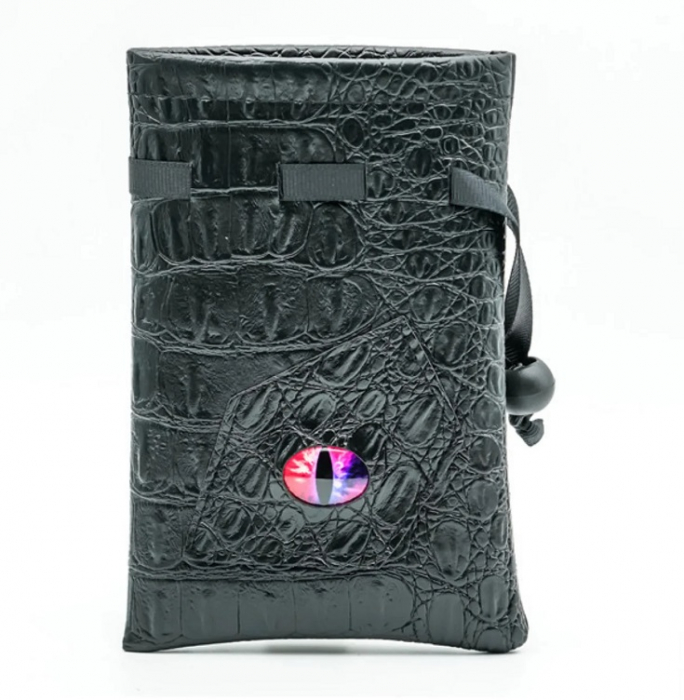 Black Leatherette Changeling Eye Dice Bag [2]