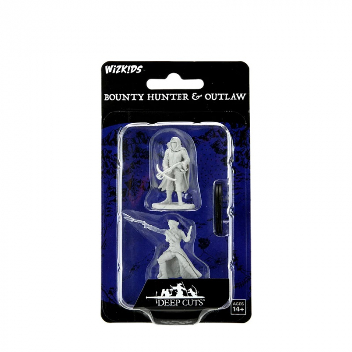 Bounty Hunter & Outlaw - WizKids Deep Cuts Unpainted Miniatures (W15) [2]