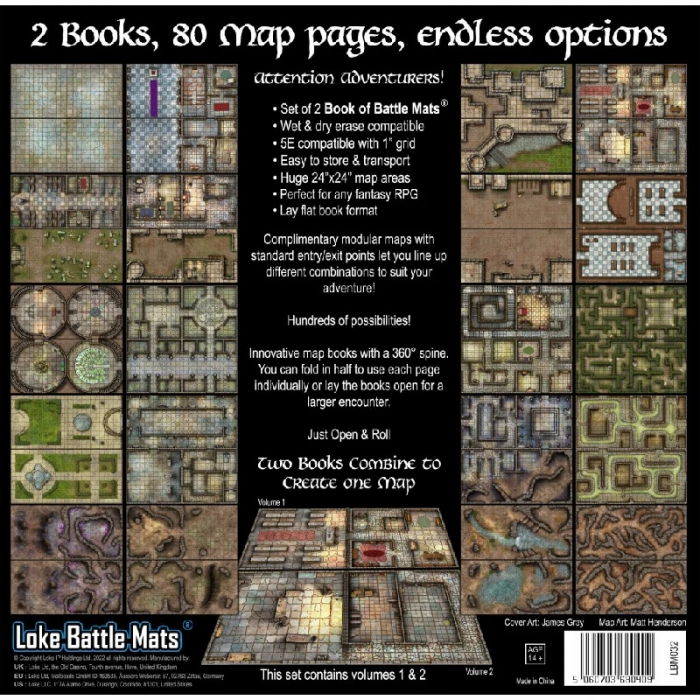 Castles Crypts and Caverns Books of Battle Mats [2]