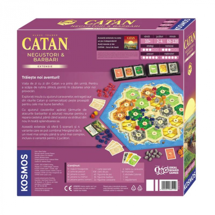 Catan - Negustori si Barbari 3/4 (Extensie) - Ediția 2025 - RO - (cutie usor deteriorata) [2]