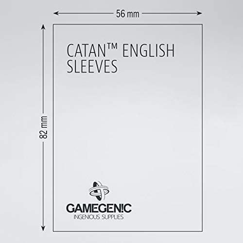 Gamegenic Catan English Sleeves - Matte Clear 54x80mm (50 buc) [3]