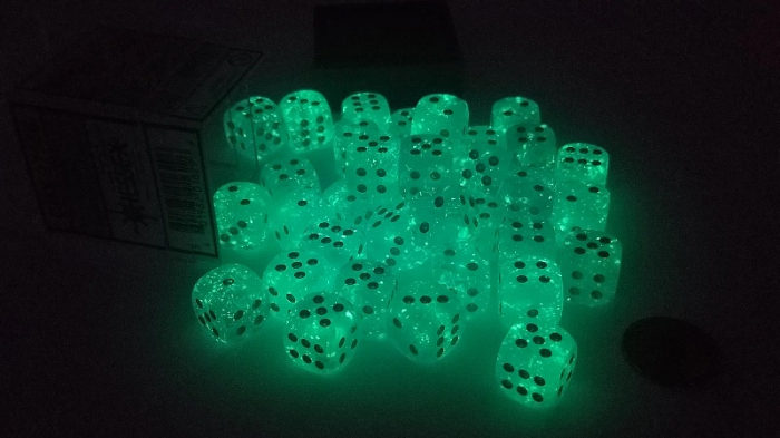 Chessex Signature Dice Block 12mm Luminary Sky/silver D6 (36 dice) [3]