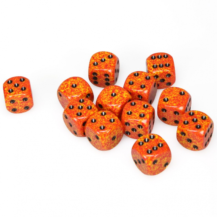 Chessex Speckled Dice Block with Pips 16mm Fire D6 (12 dice) [2]
