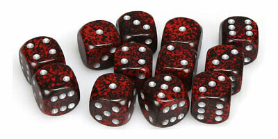 Chessex Speckled Dice Block with Pips 16mm Silver Volcano D6 (12 dice) [2]