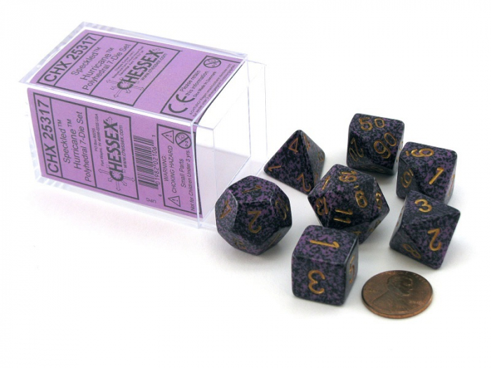 Chessex Speckled Polyhedral Dice Set Hurricane (7 dice) [2]